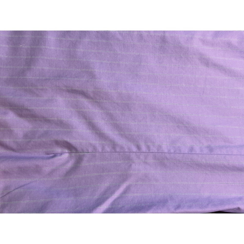 Brooks Brothers Mens Milano Luxury Shirt Purple Stripe Supima Cotton 140s 15/33 - Picture 10 of 10